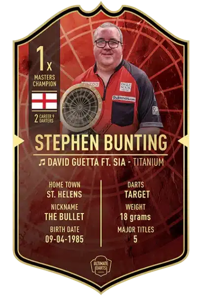 STEPHEN BUNTING PLAYER CARDS