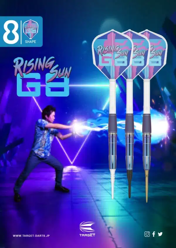 Target Japan Haruki Muramatsu Rising Sun G8 90% Tungsten Steel Tip Darts