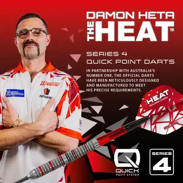 BRAND NEW RELEASE Harrows Damon Heta Series 4 QP 90% Tungsten Steel Tip Darts