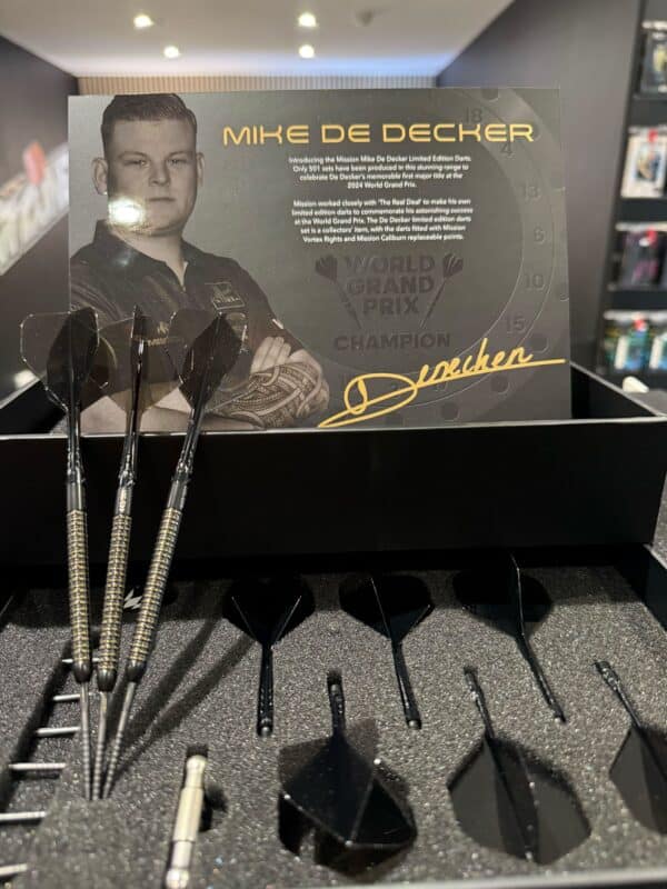 Mission Mike De Decker Darts - Steel Tip - 95% Tungsten - Limited Edition - World Grand Prix - 24g - Image 2