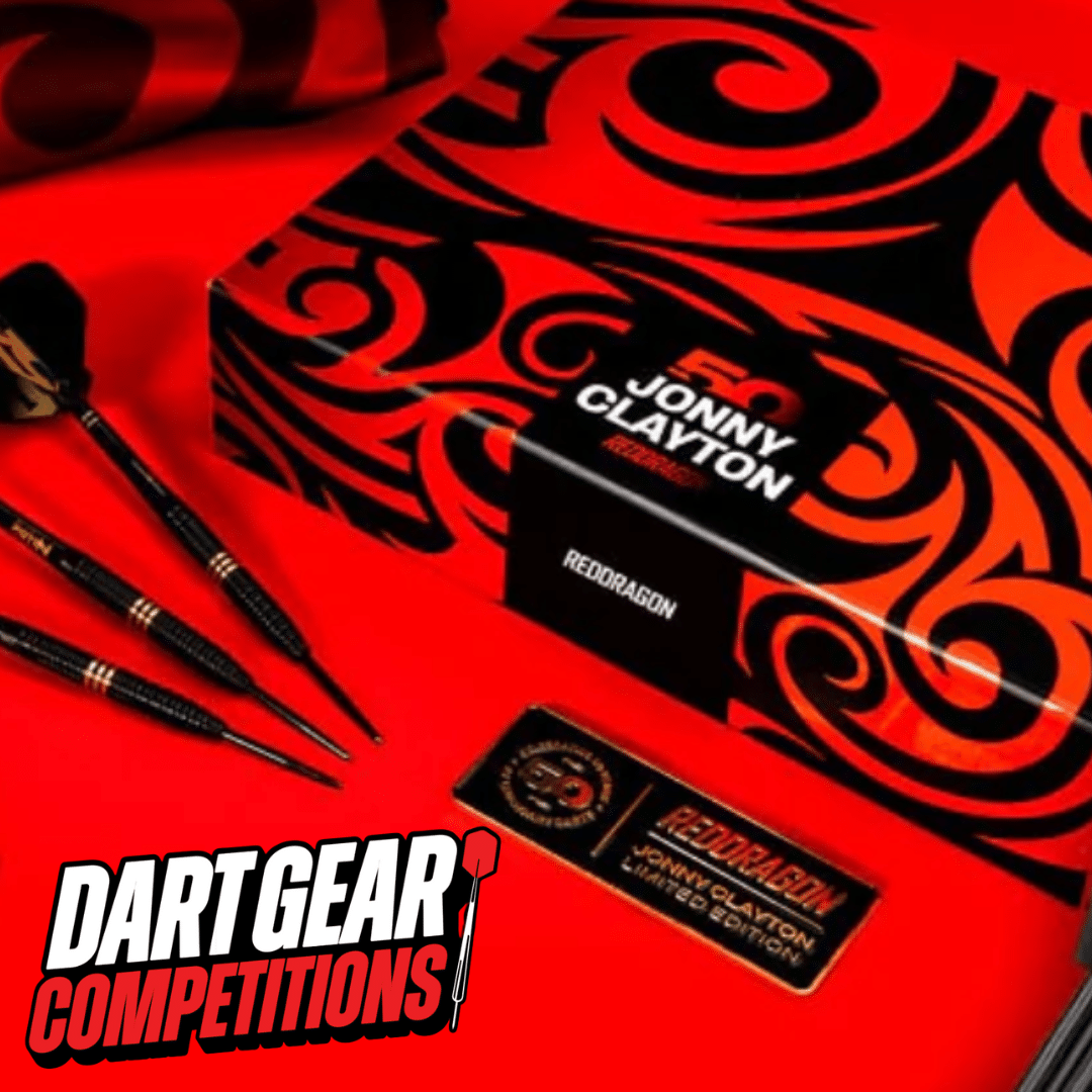 Red Dragon Jonny Clayton 50 Years Limited Edition 90% Tungsten Steel Tip Darts 3