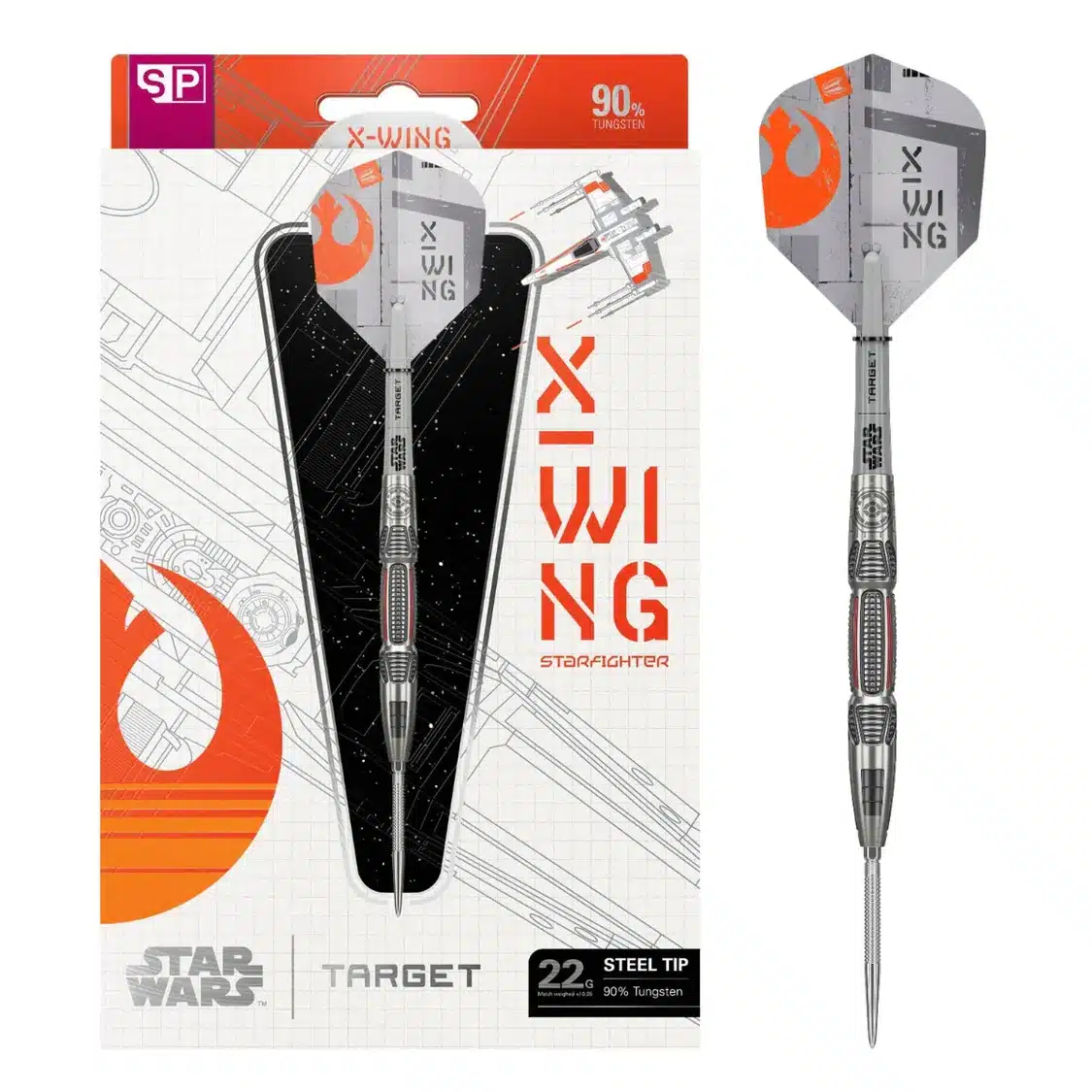 Star Wars | Target Star Wars X-WING SP 90% Tungsten Steel Tip Darts
