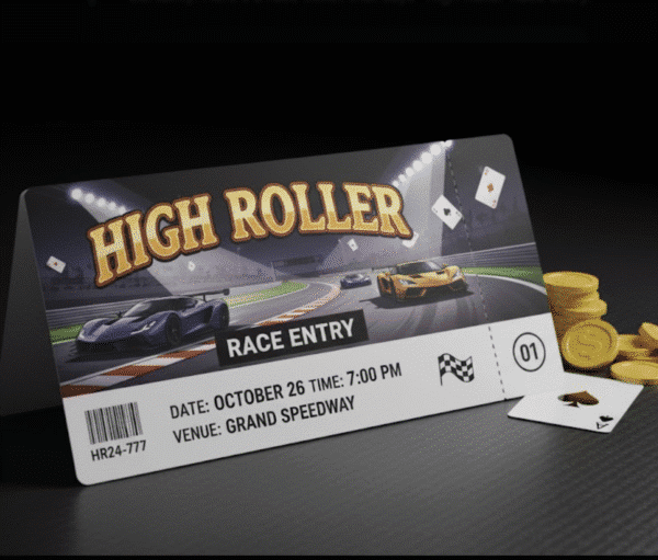 HIGH ROLLER RACE ENTRY - SUNDAY LIVE DRAW