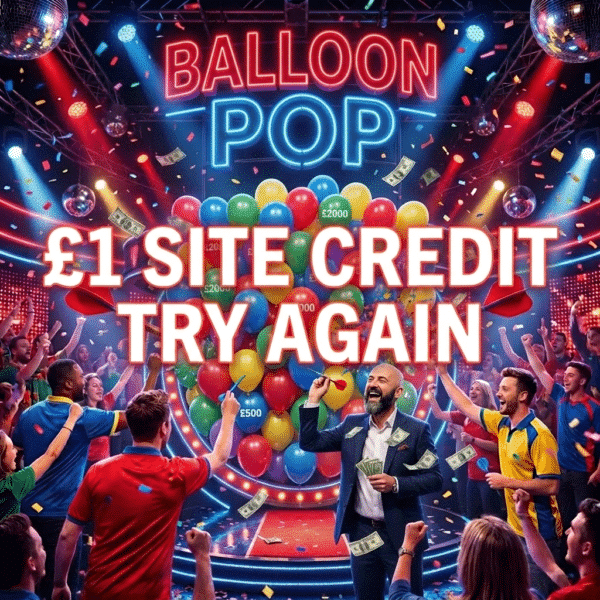 £1 SITE CREDIT - TRY AGAIN