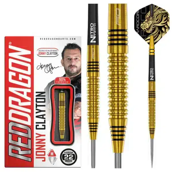 RED DRAGON JONNY CLAYTON GOLD DARTS