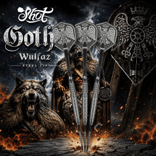 * NEW * Shot Goths Wulfaz TP 90% Tungsten Steel Tip Darts