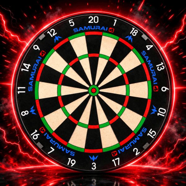 Mission Samurai 4 Dartboard- Black Spider- MIDDAY MADHOUSE