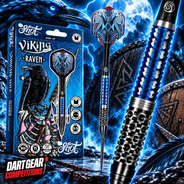 Shot Viking Raven 90% Tungsten Steel Tip Darts
